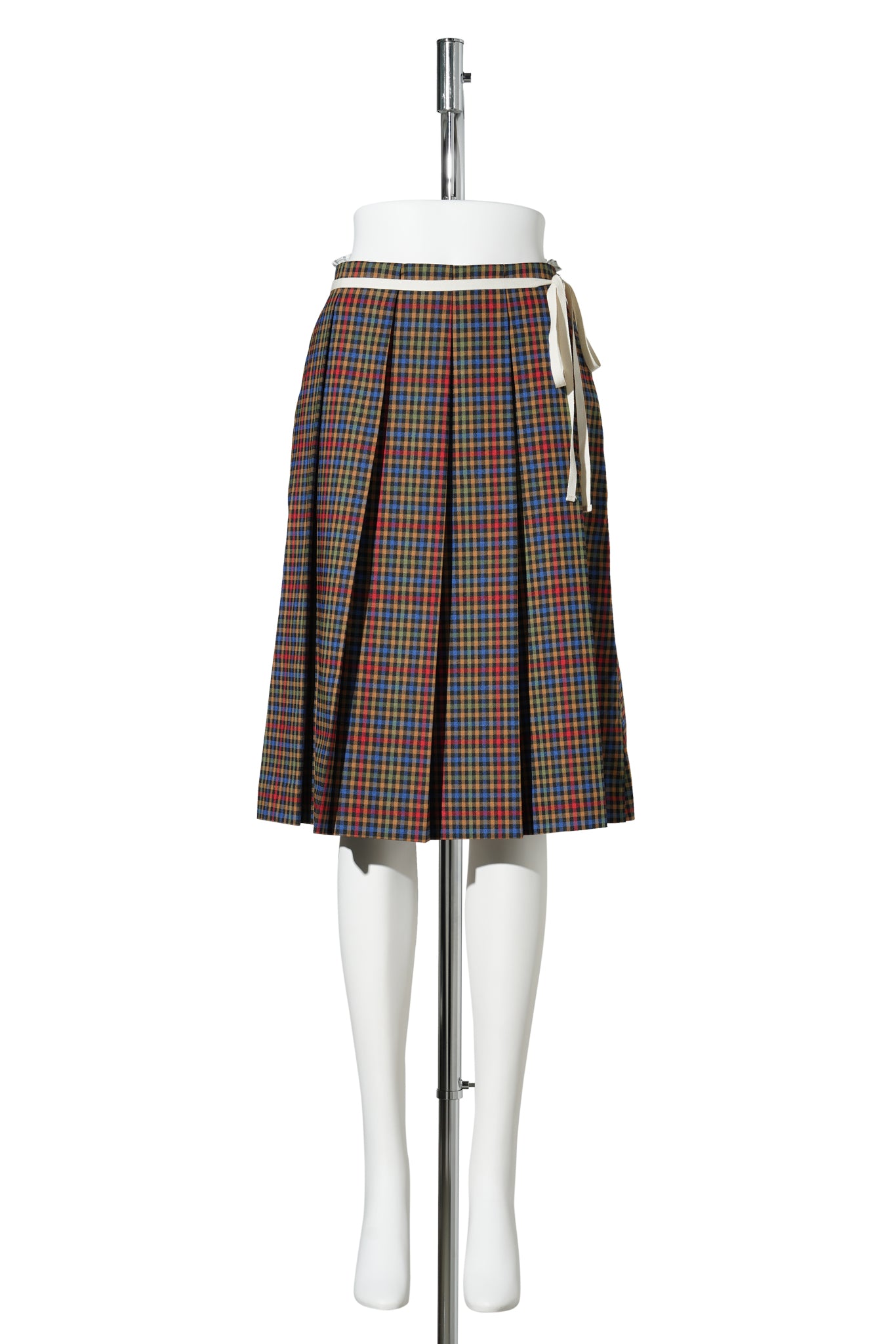 MULTI CHECK COMBI WRAP SKIRT / MULTI/CHECK