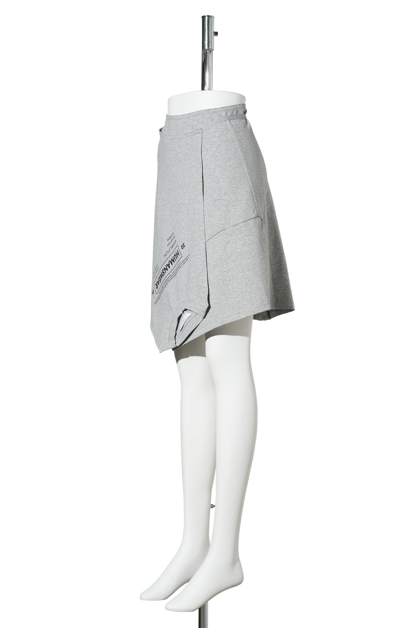 GRAY WRAP TEE SKIRT / GRAY