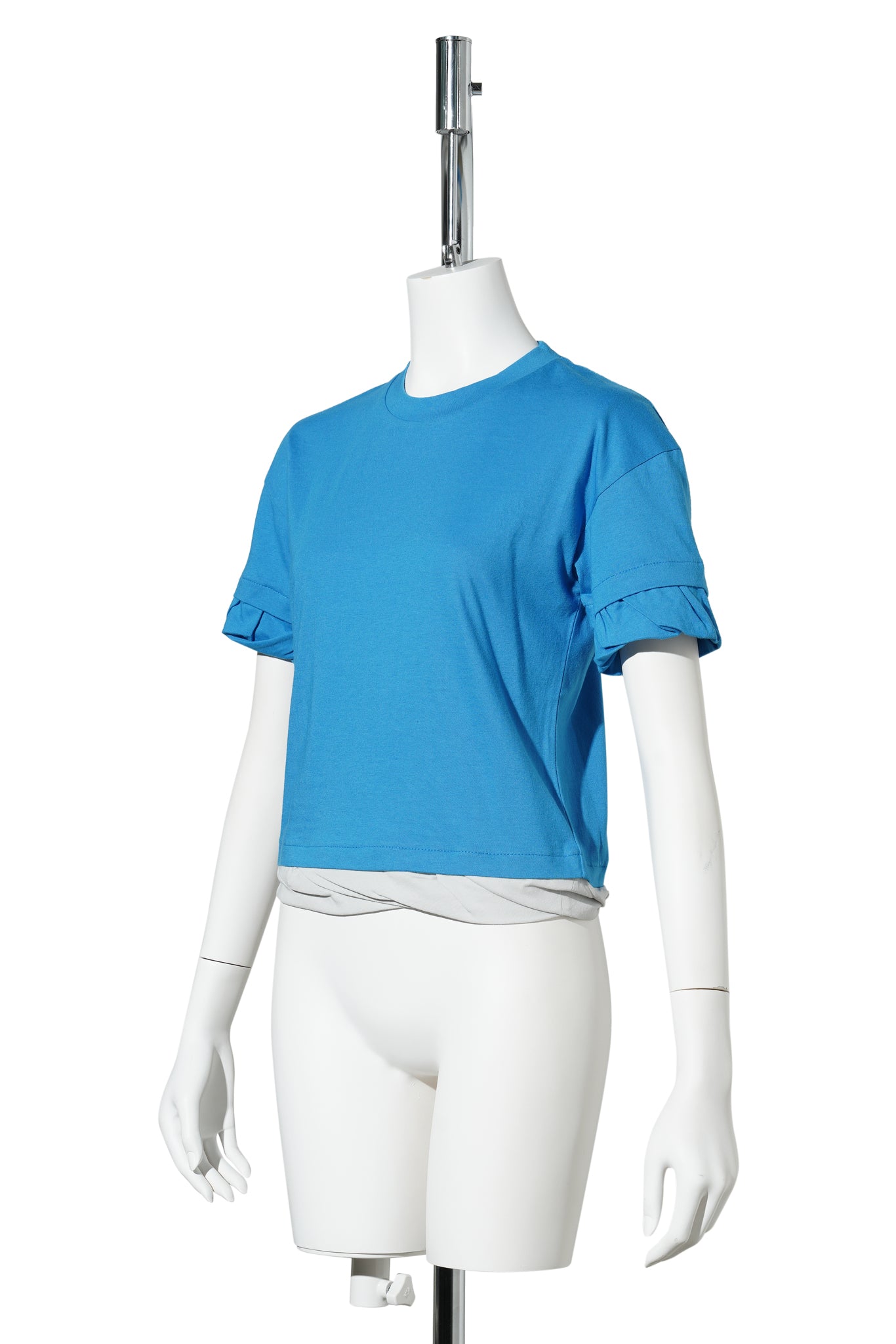 BLUE TWISTED FITTED TOP / BLUE