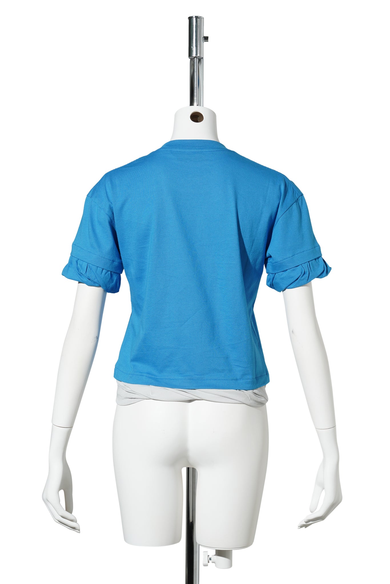 BLUE TWISTED FITTED TOP / BLUE