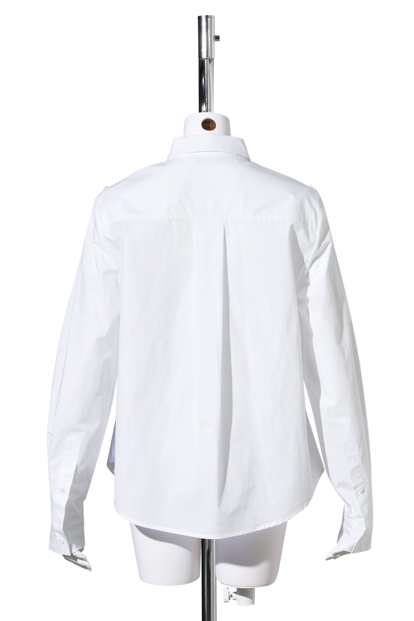 WHITE BRA SHIRRING SHIRT / WHITE