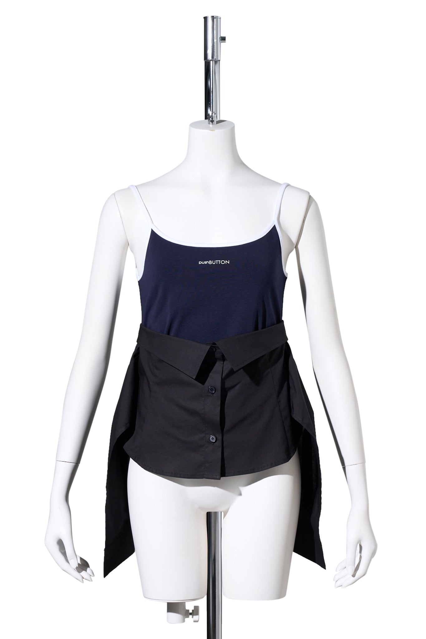 NAVY SHIRT COMBINATION TANK TOP / NAVY