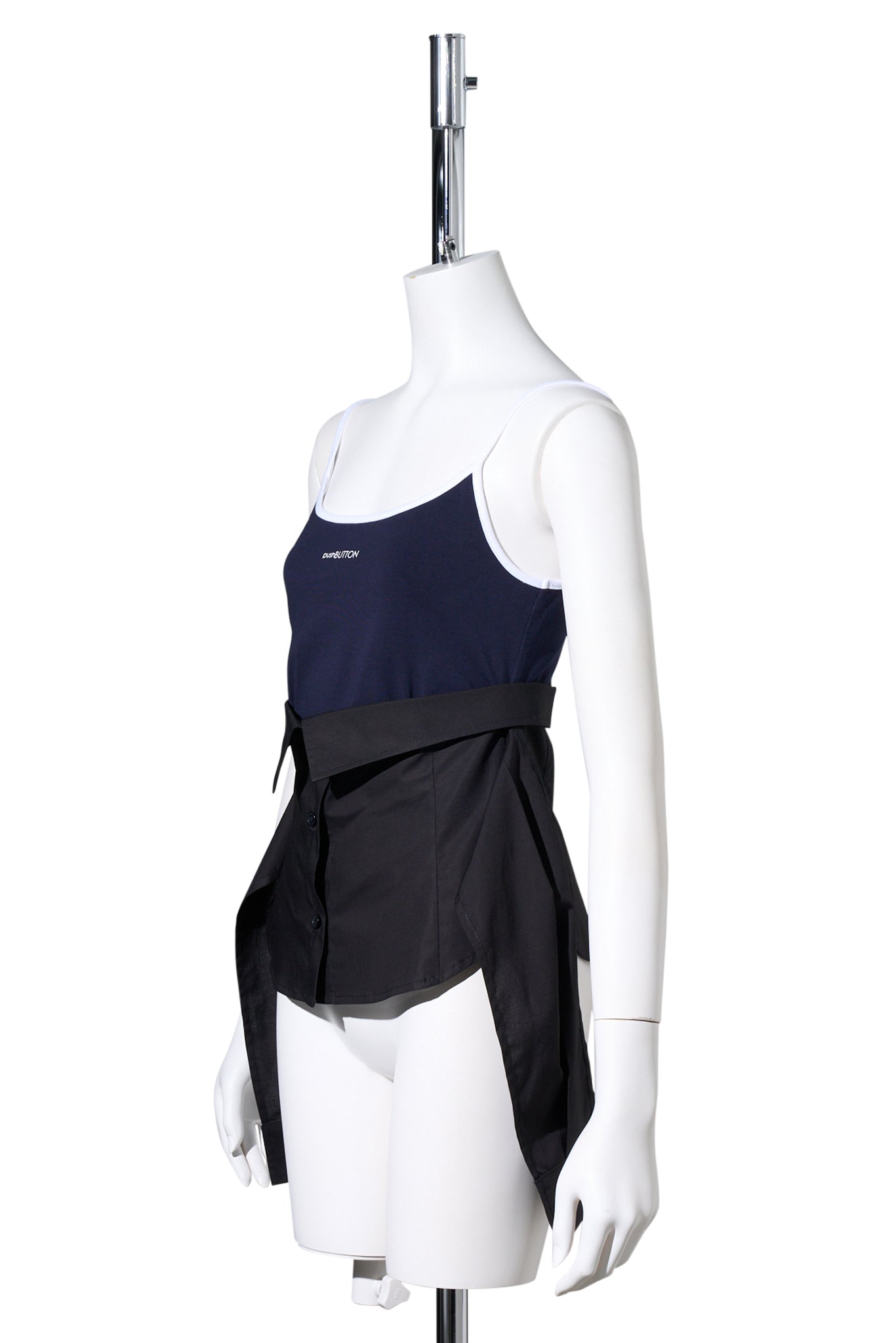 NAVY SHIRT COMBINATION TANK TOP / NAVY