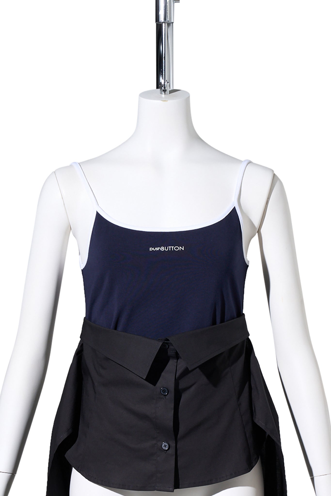 NAVY SHIRT COMBINATION TANK TOP / NAVY