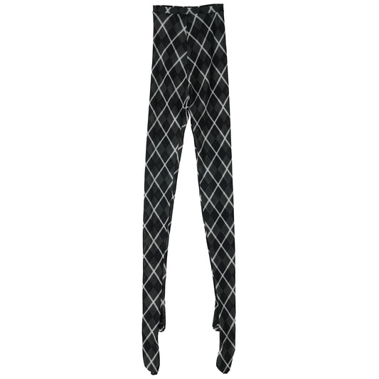 ARGYLE TIGHTS / BLACK