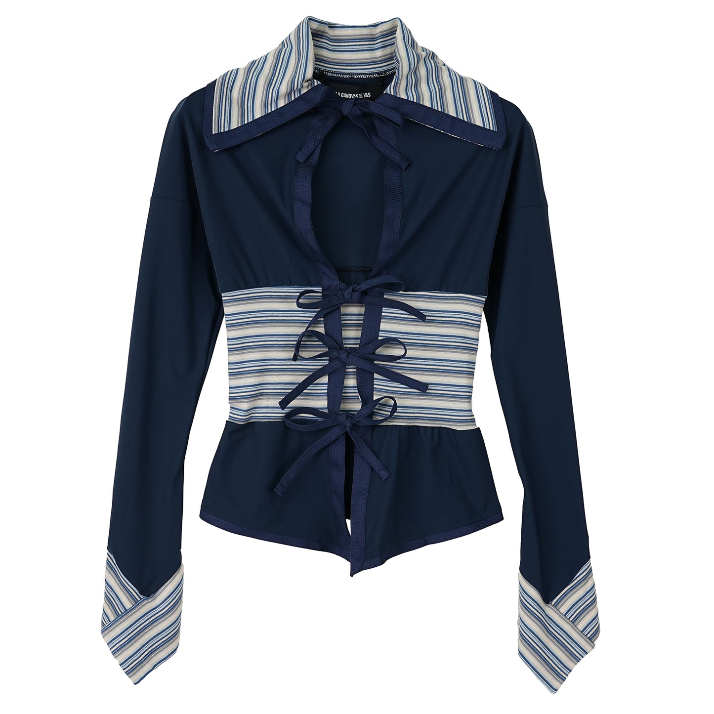 RIBBON CARDIGAN / NAVY