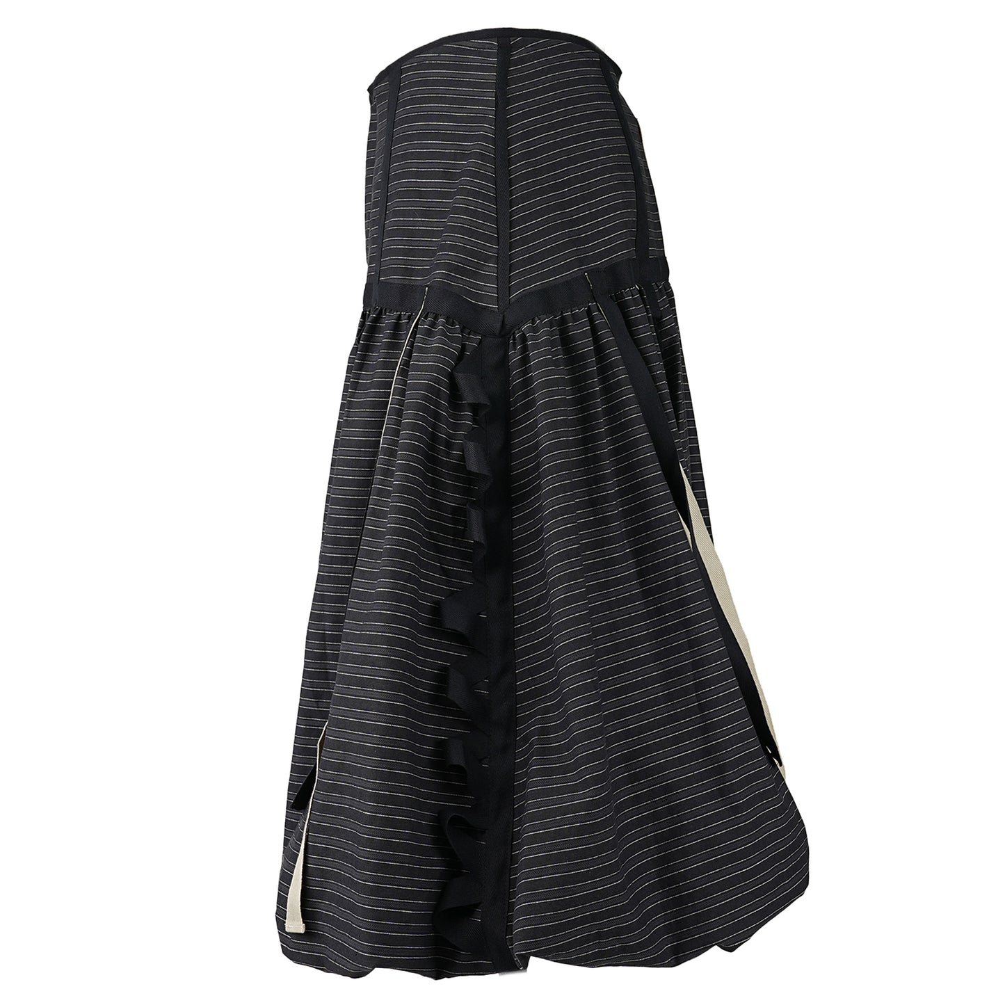 BONBON SKIRT / BLACK/CHARCOAL