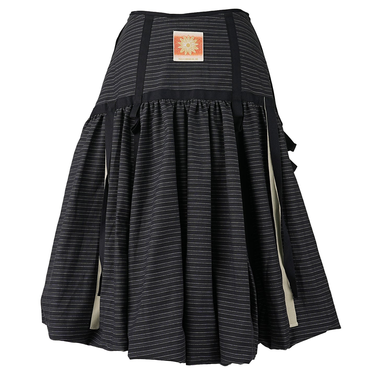 BONBON SKIRT / BLACK/CHARCOAL