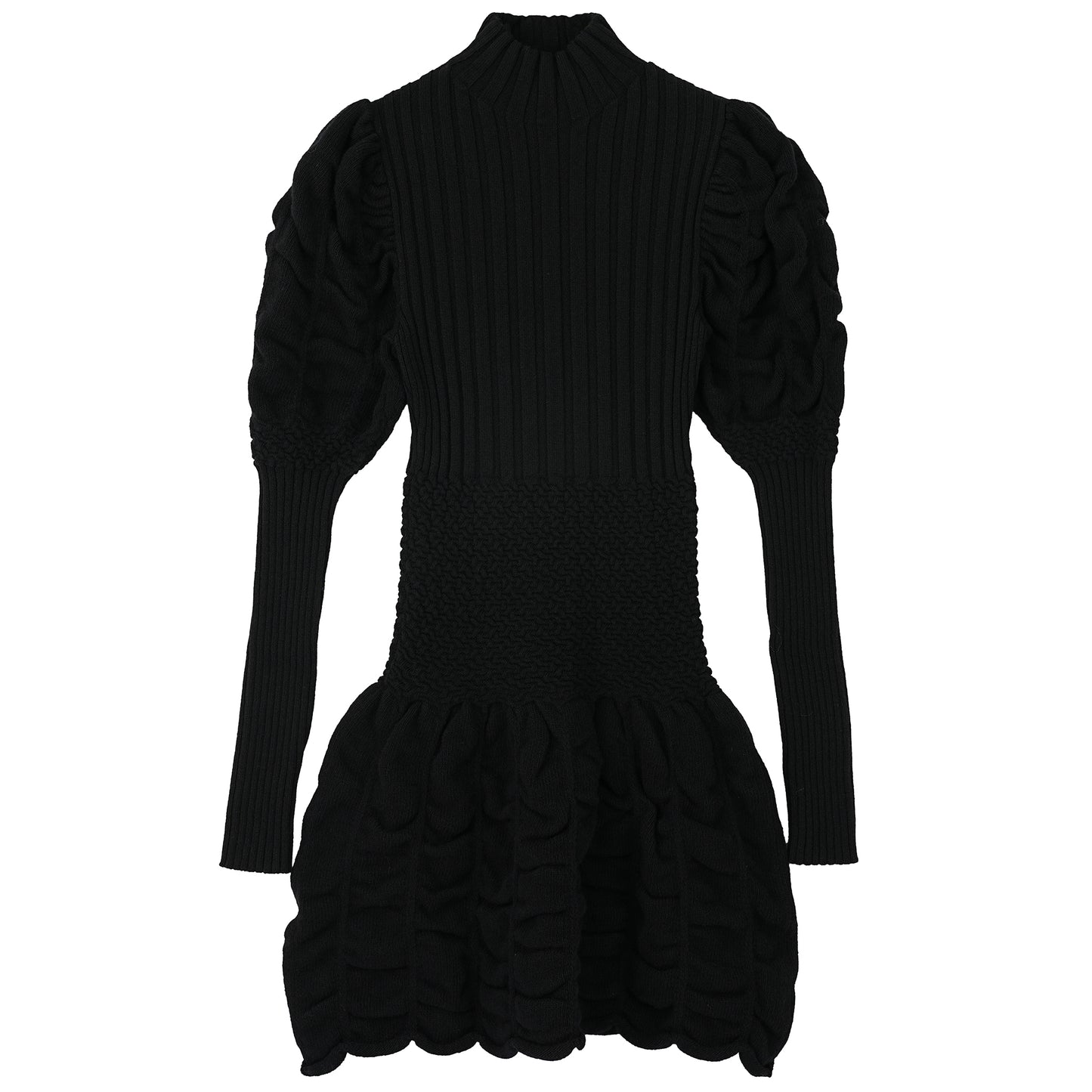 FROSTING KNIT DRESS / BLACK