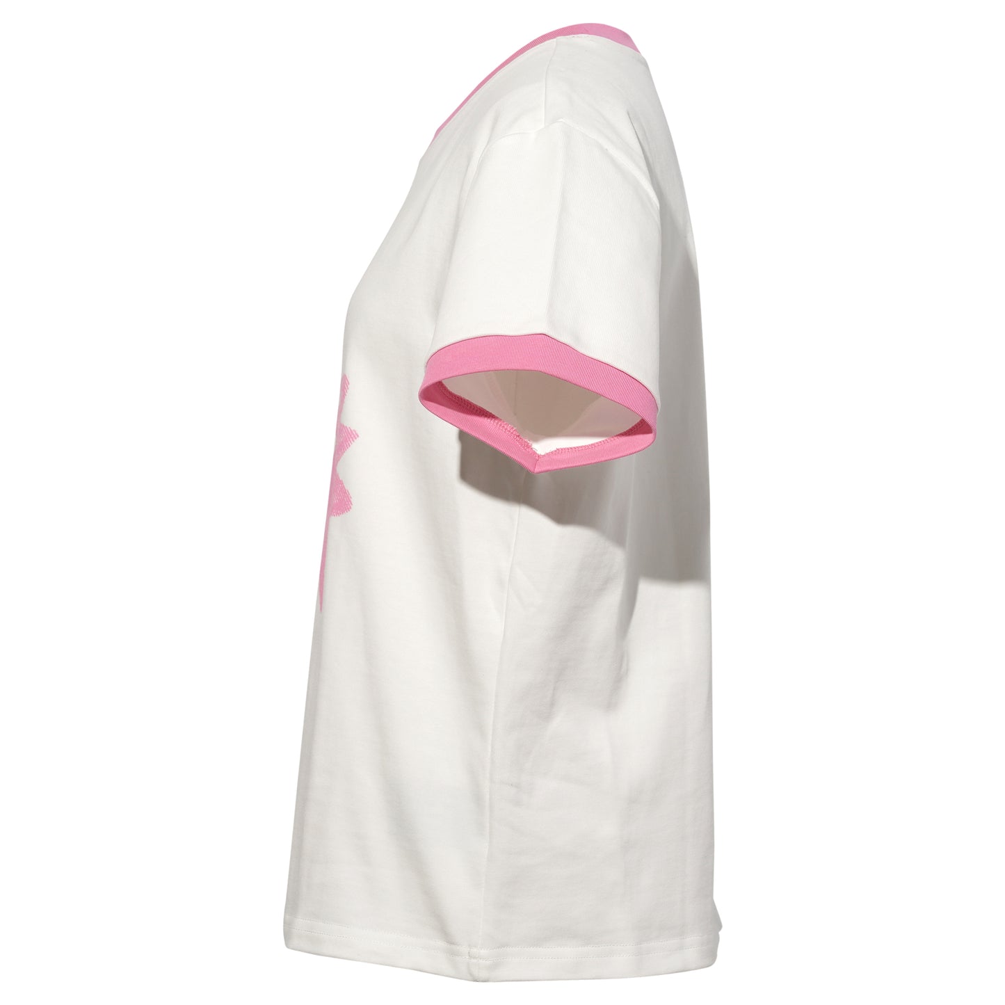 HAPPY HAPPY SHORT SLEEVE T-SHIRT 380GSM / WHITE-PINK