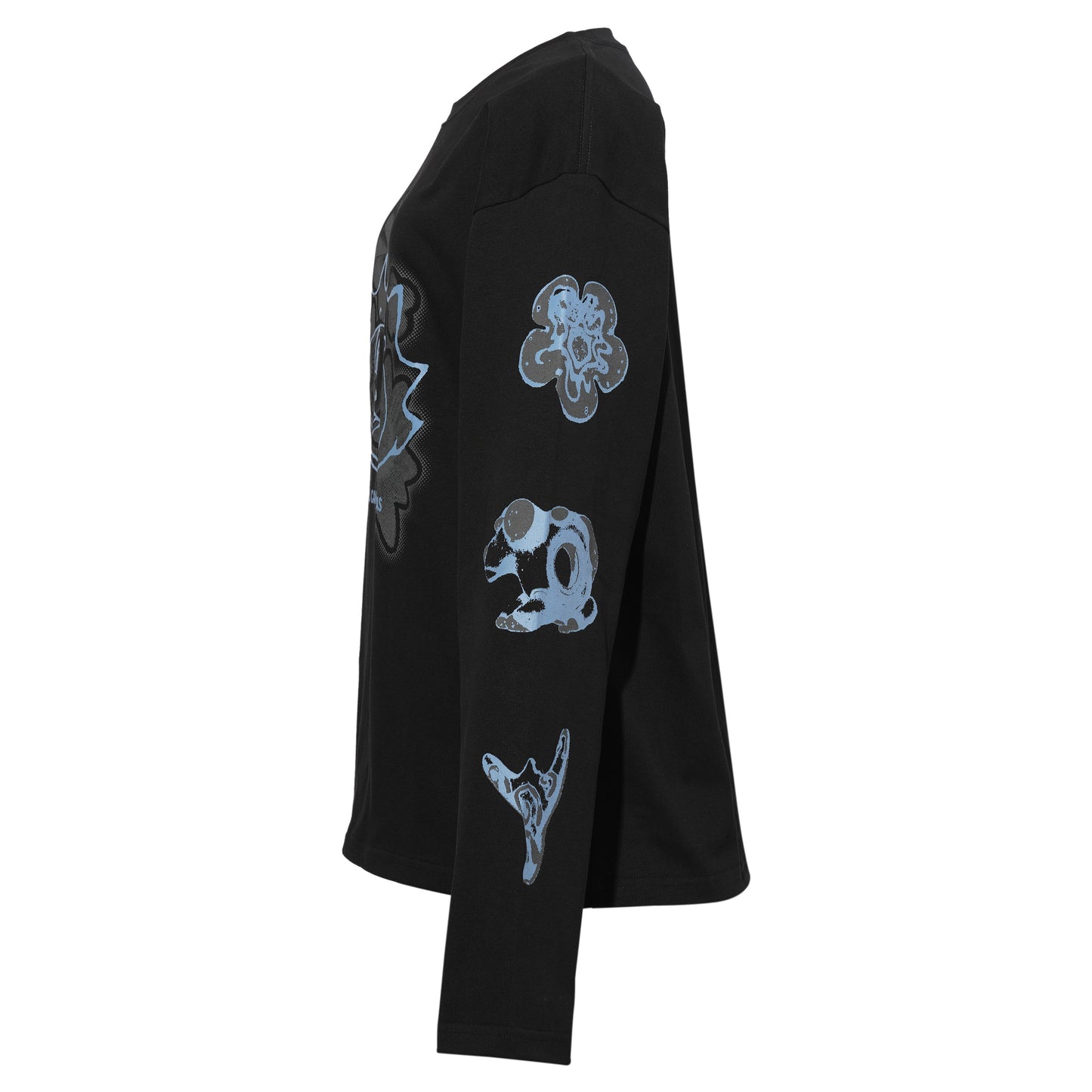 HAPPY HAPPY LONG SLEEVE T-SHIRT 380GSM / BLUE-BLACK