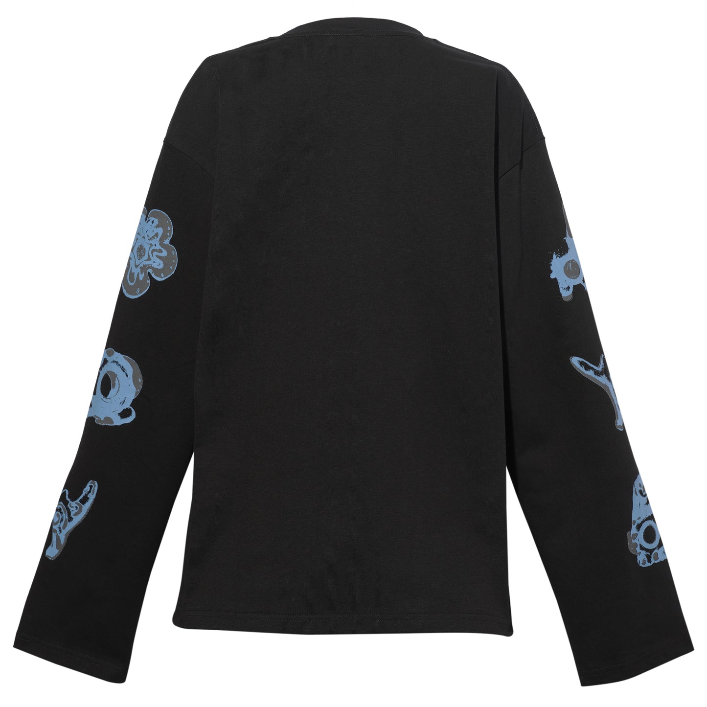 HAPPY HAPPY LONG SLEEVE T-SHIRT 380GSM / BLUE-BLACK