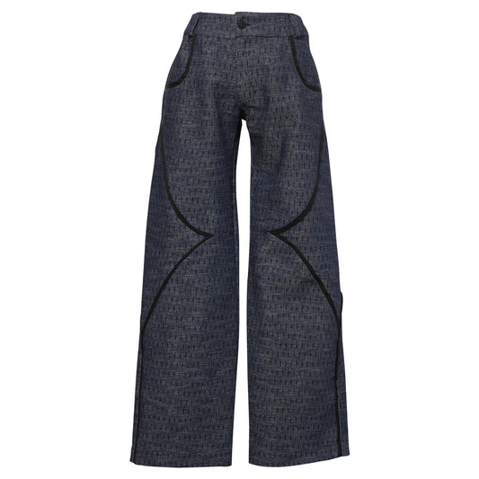 RHOMBUS TROUSERS EXCLUSIVE / BLUE