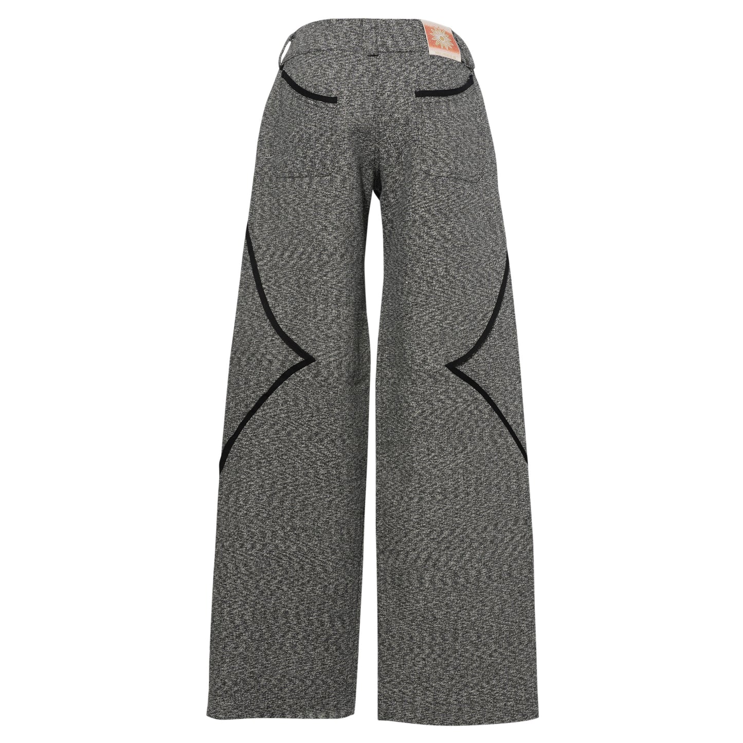 RHOMBUS TROUSERS / BLACK-WHITE