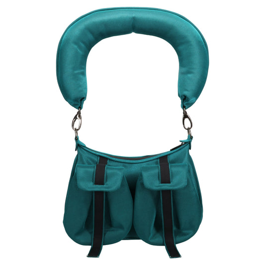 POCKET CARMEN BAG / TEAL NETTING