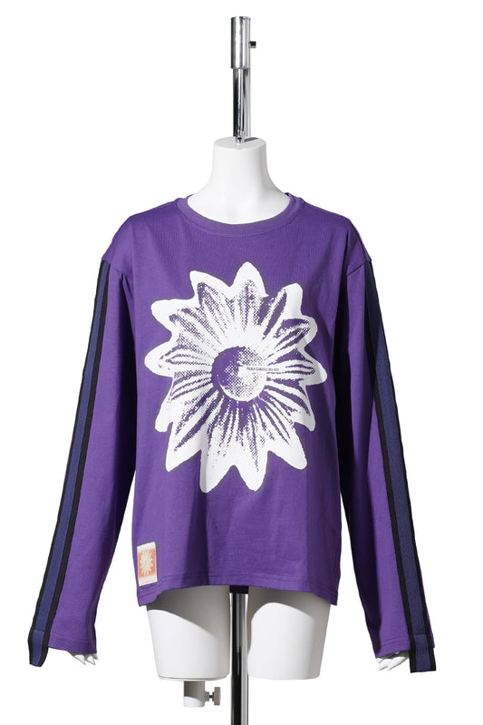 FLOWER PUNCH LONG SLEEVE T-SHIRT / PURPLE