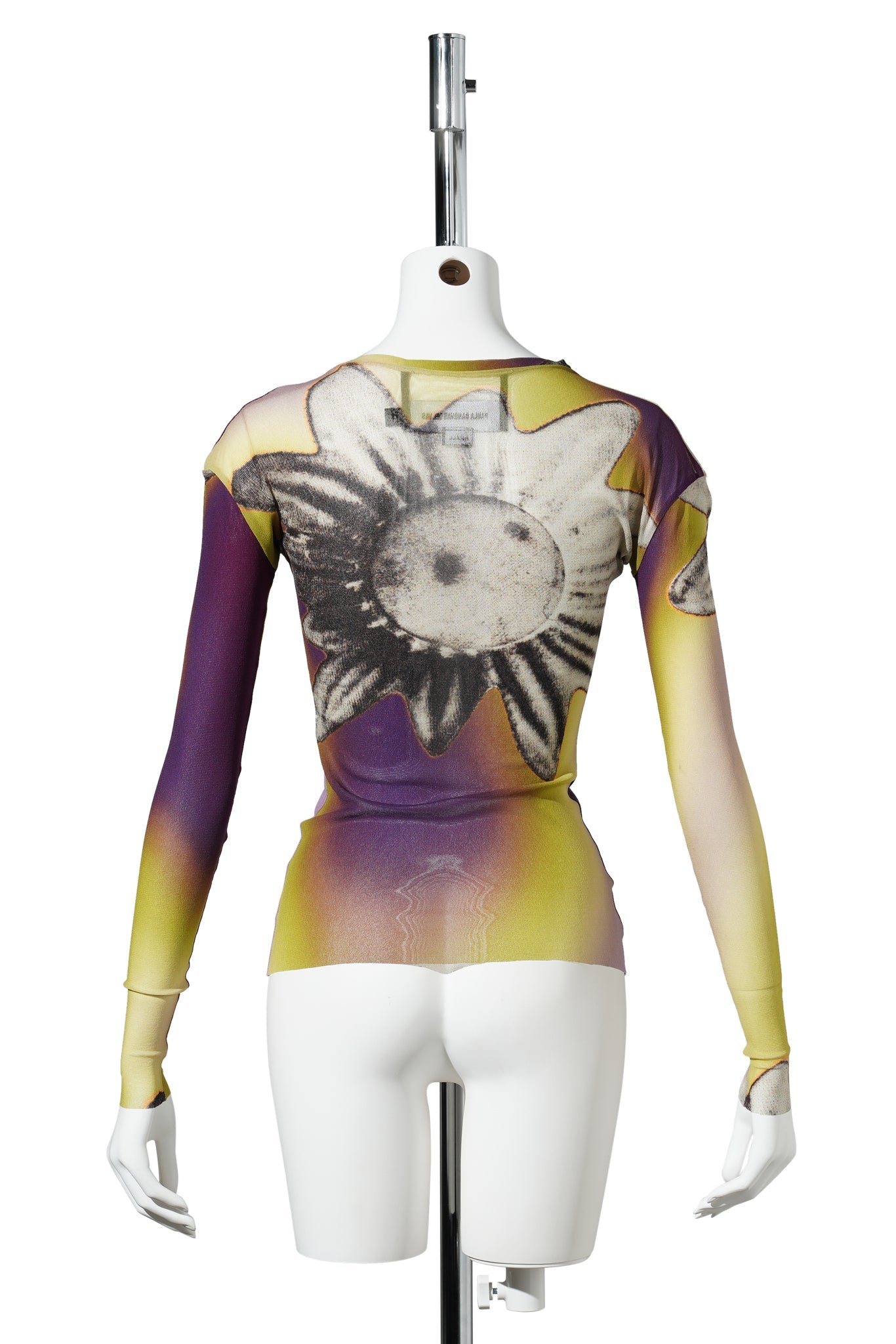 ACID FLOWER MESH TOP / LIME/PURPLE