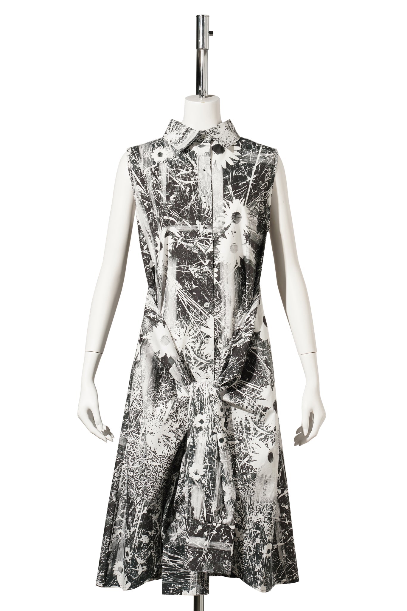 DAISY TRIP SHIRT DRESS / BLACK