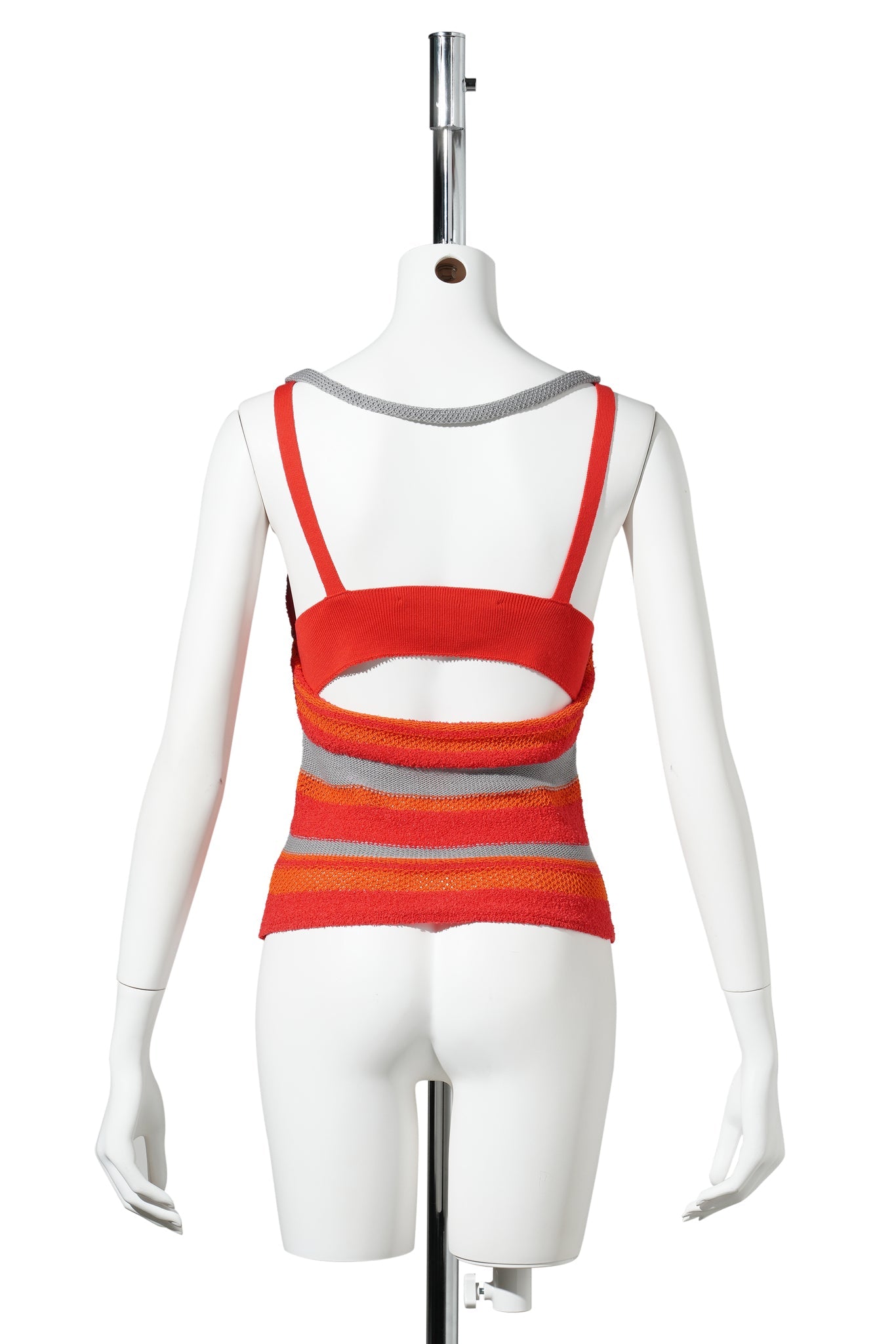 6AM BRA TOP / RED/CHARCOAL