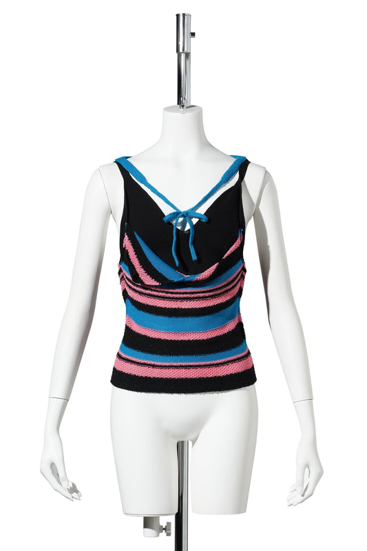 6AM BRA TOP / BLACK/BLUE