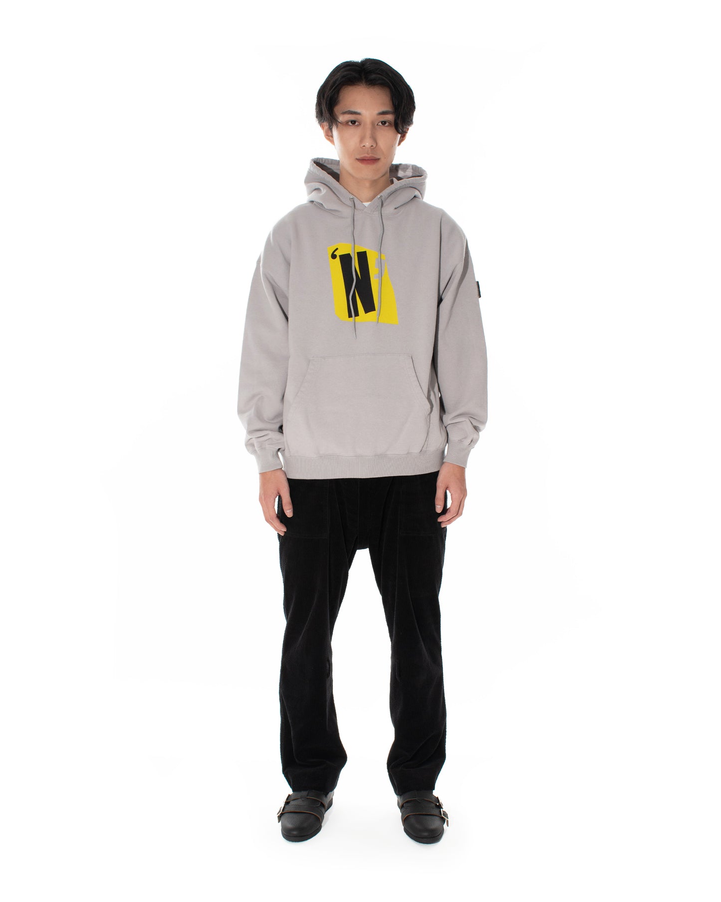 NH x PHINGERIN.  SWEAT HOODIE LS / A:GREY