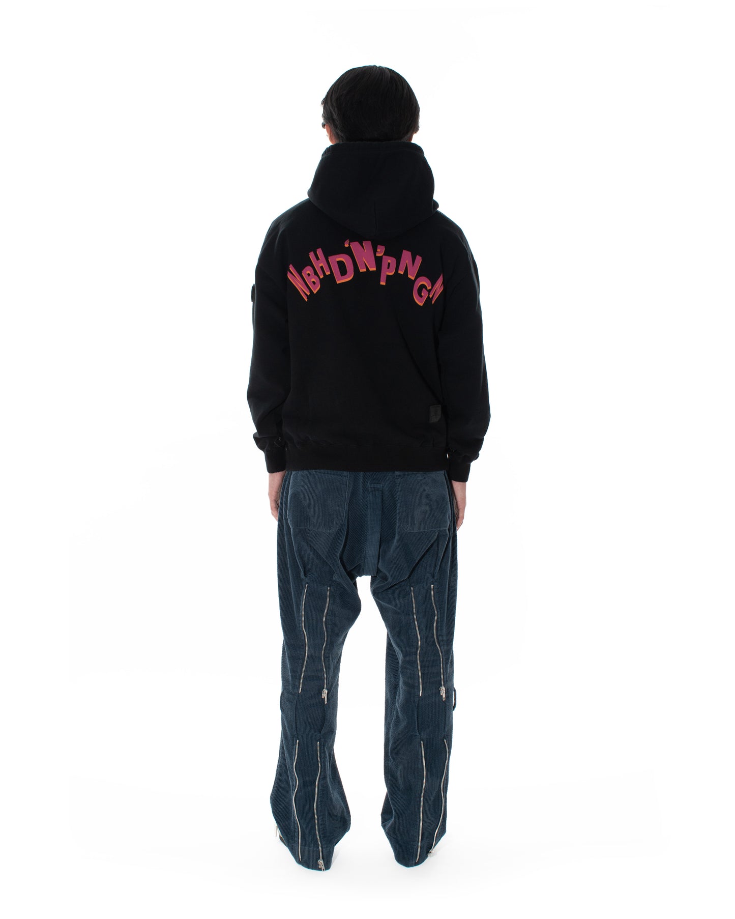 NH x PHINGERIN.  SWEAT HOODIE LS / B:BLACK