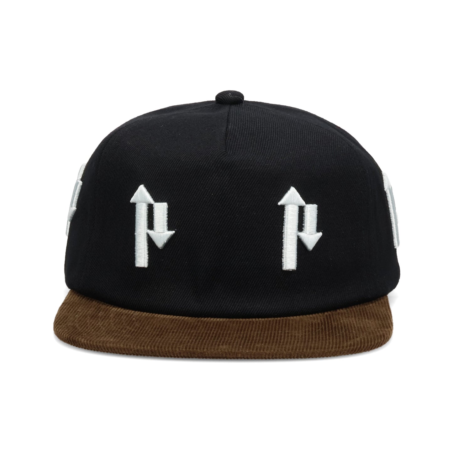 ARROW CORD HAT / BLACK/BROWN