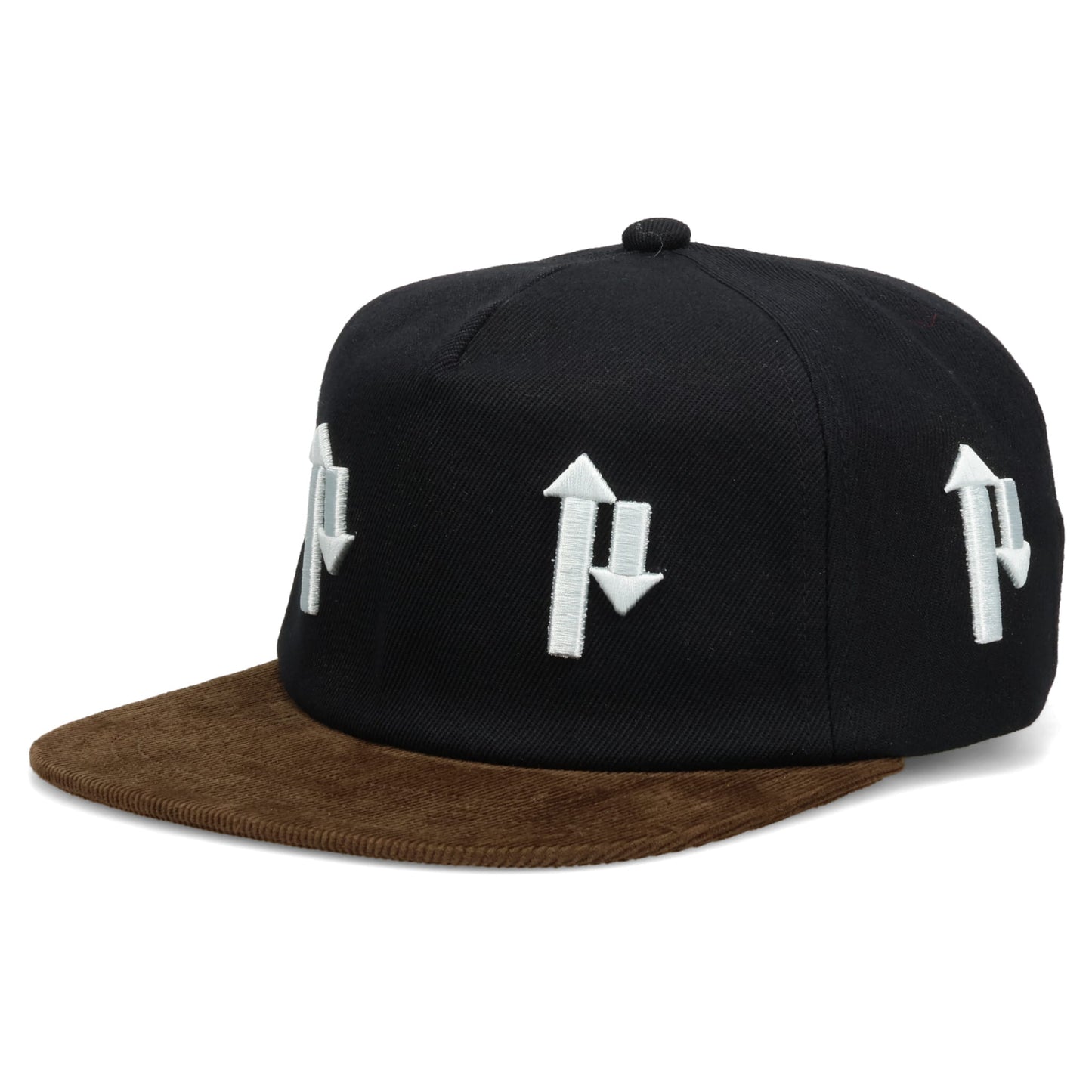 ARROW CORD HAT / BLACK/BROWN