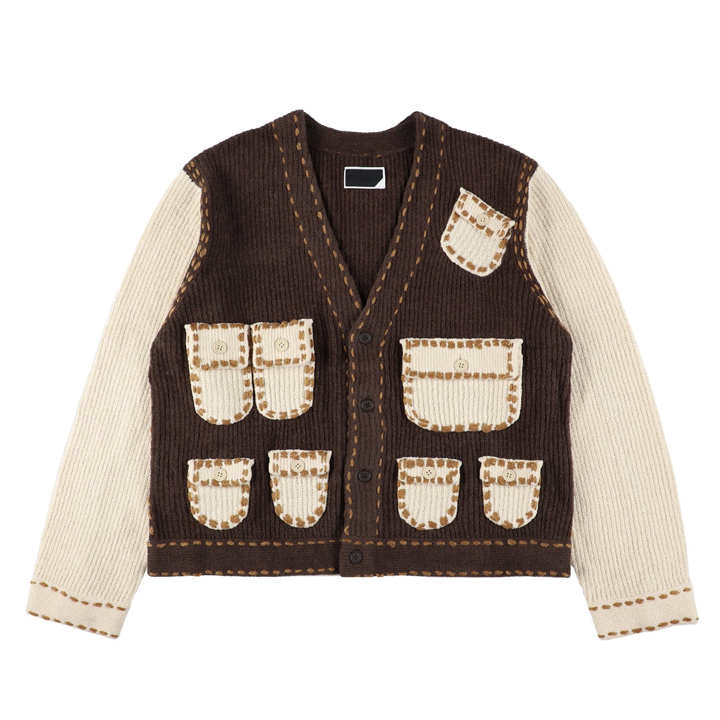 PG1 POCKET CARDIGAN / BEIGE