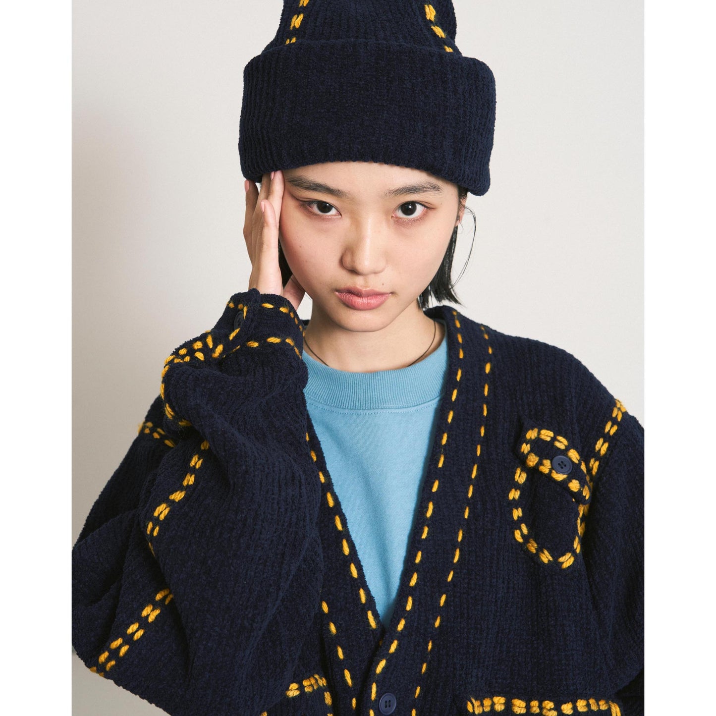 PG1 POCKET CARDIGAN / NAVY