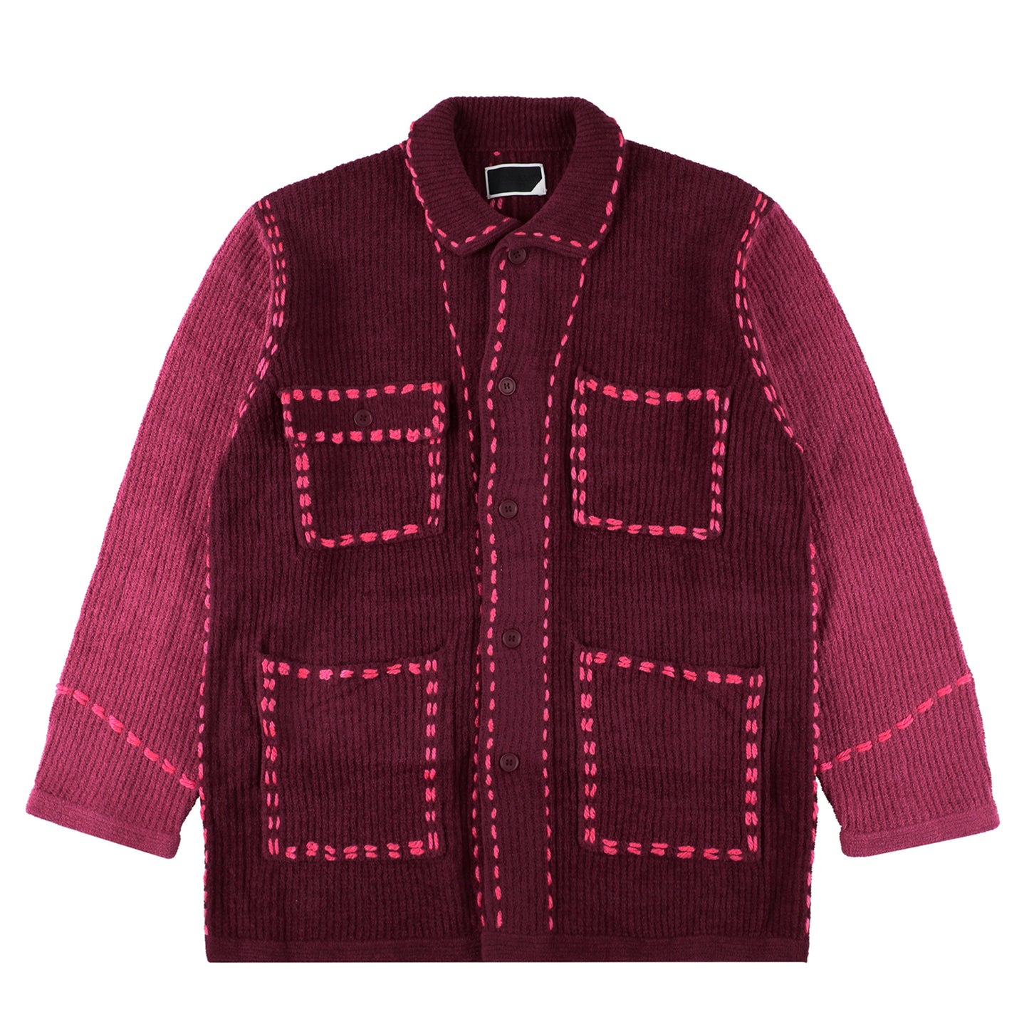 PG1 SHORT COAT / BURGUNDY