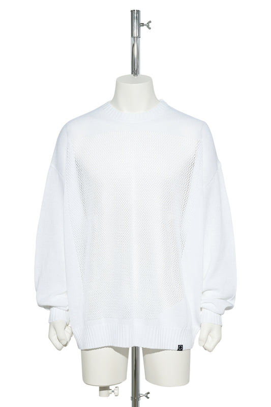 WINDOW WEB SWEATER / WHITE
