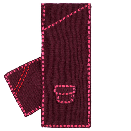 PG1 SCARF / BURGUNDY