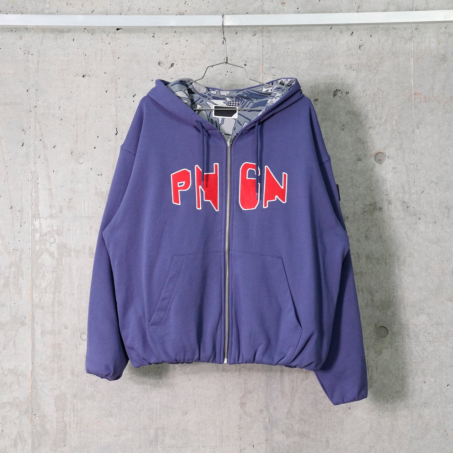 PNGN ZIP HOODIE / B:BLUE BLUE