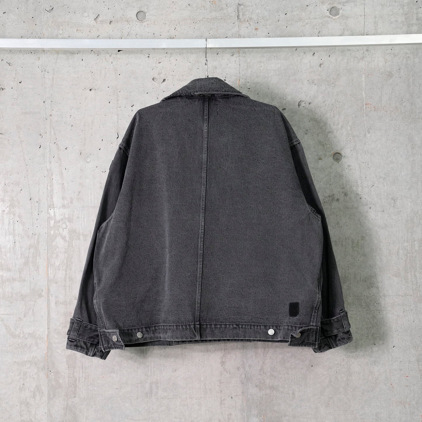 DENIM TWIN SHORT COAT / C:BLACK