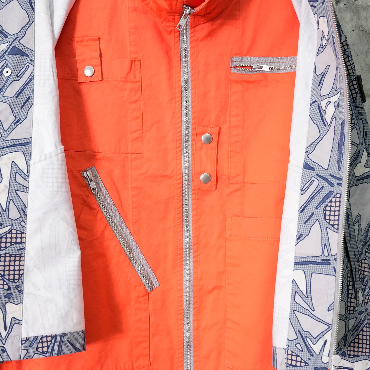 ORIGINAL CAMO PHZ01 DOUBLE JACKET / A:NAVY x ORANGE