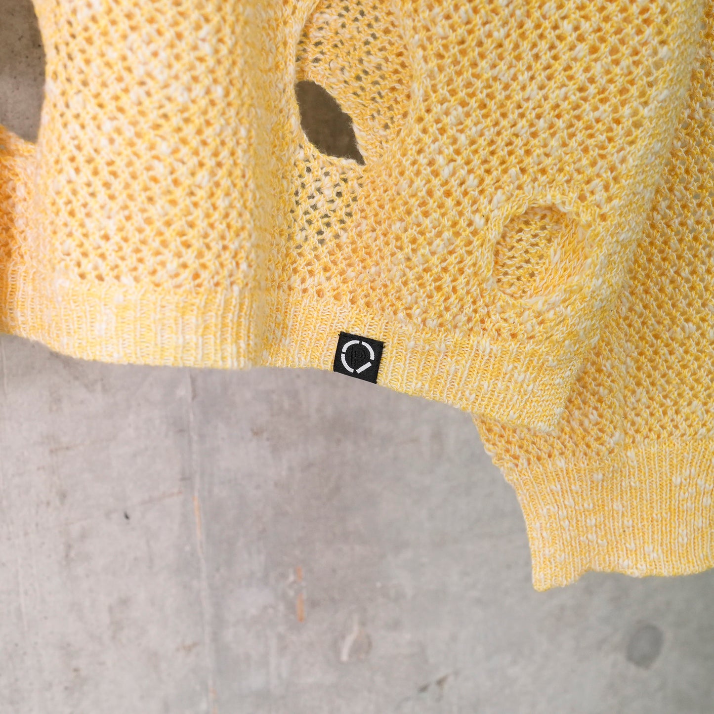 HOLE KNIT SKIPPER / A:YELLOW