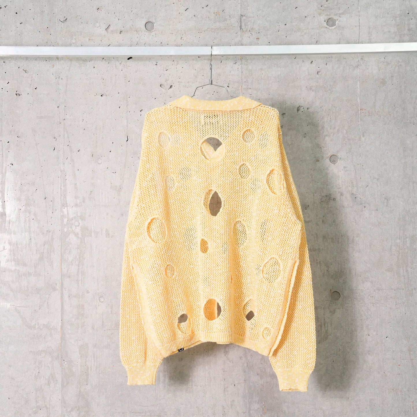 HOLE KNIT SKIPPER / A:YELLOW