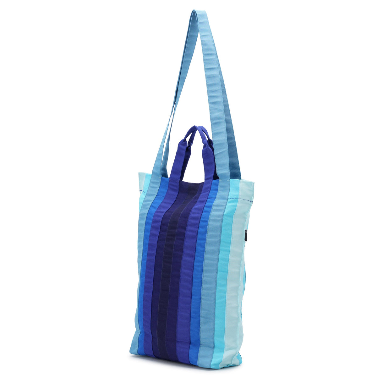 RIBBON TOTE BAG / SEA BLUE