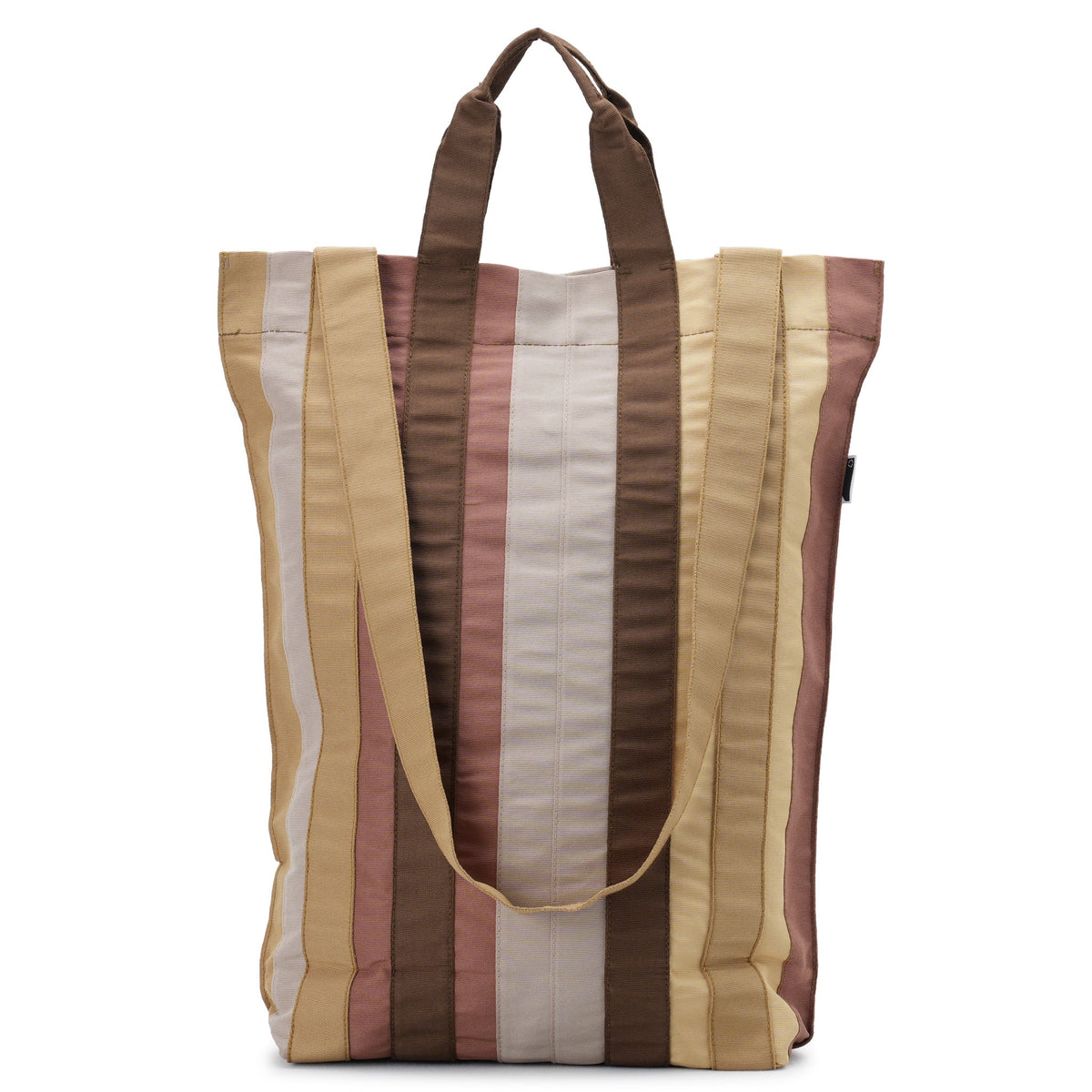 RIBBON TOTE BAG / SAND BEIGE