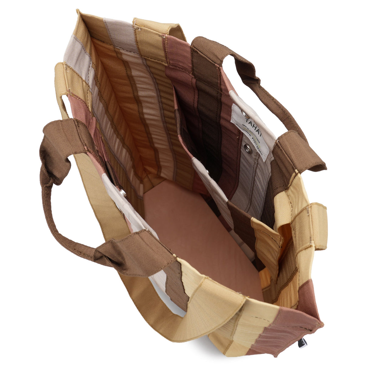 RIBBON TOTE BAG / SAND BEIGE