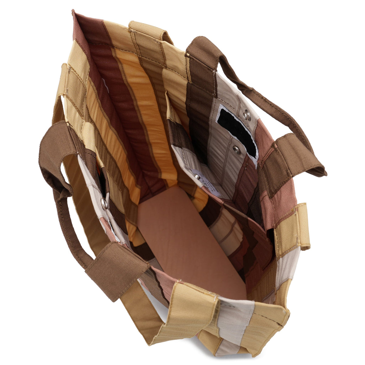 RIBBON TOTE BAG / SAND BEIGE