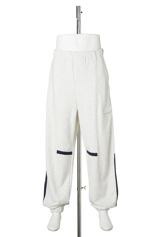 TAPE SWEATPANTS / OATMEAL
