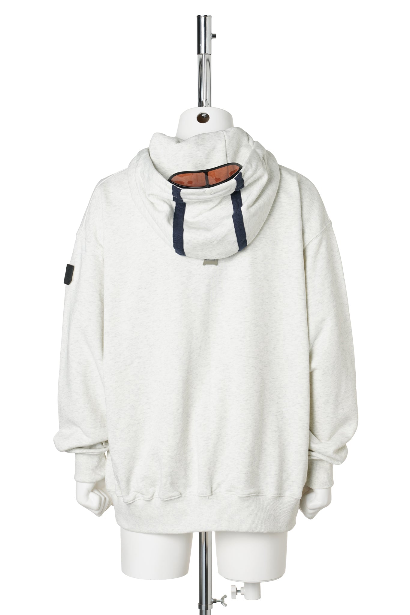 VISOR QUARTER ZIP HOODIE / OATMEAL