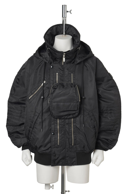 VISOR LIFT FLIGHT JACKET / BLACK