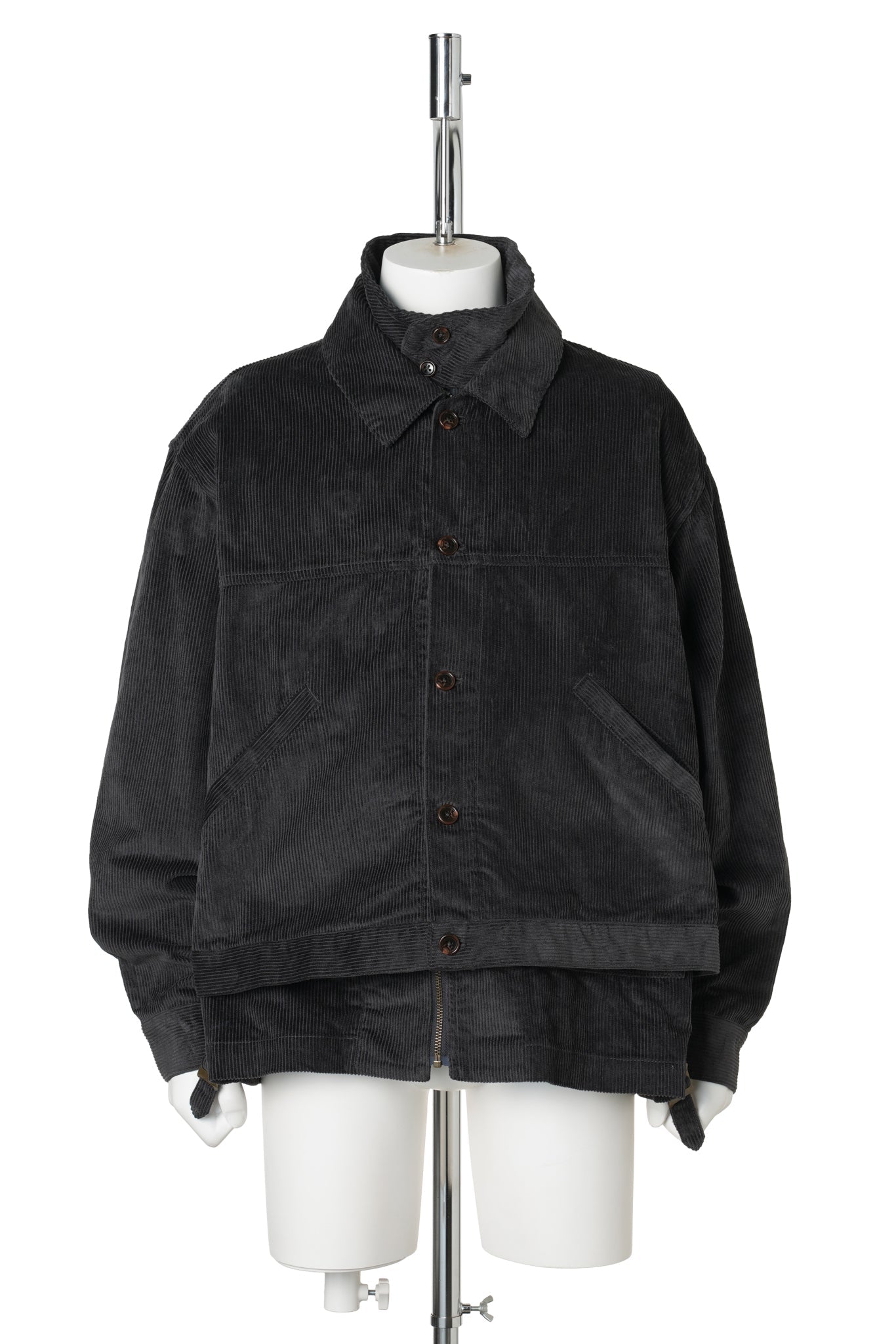DOUBLE CORD JACKET / CHARCOAL