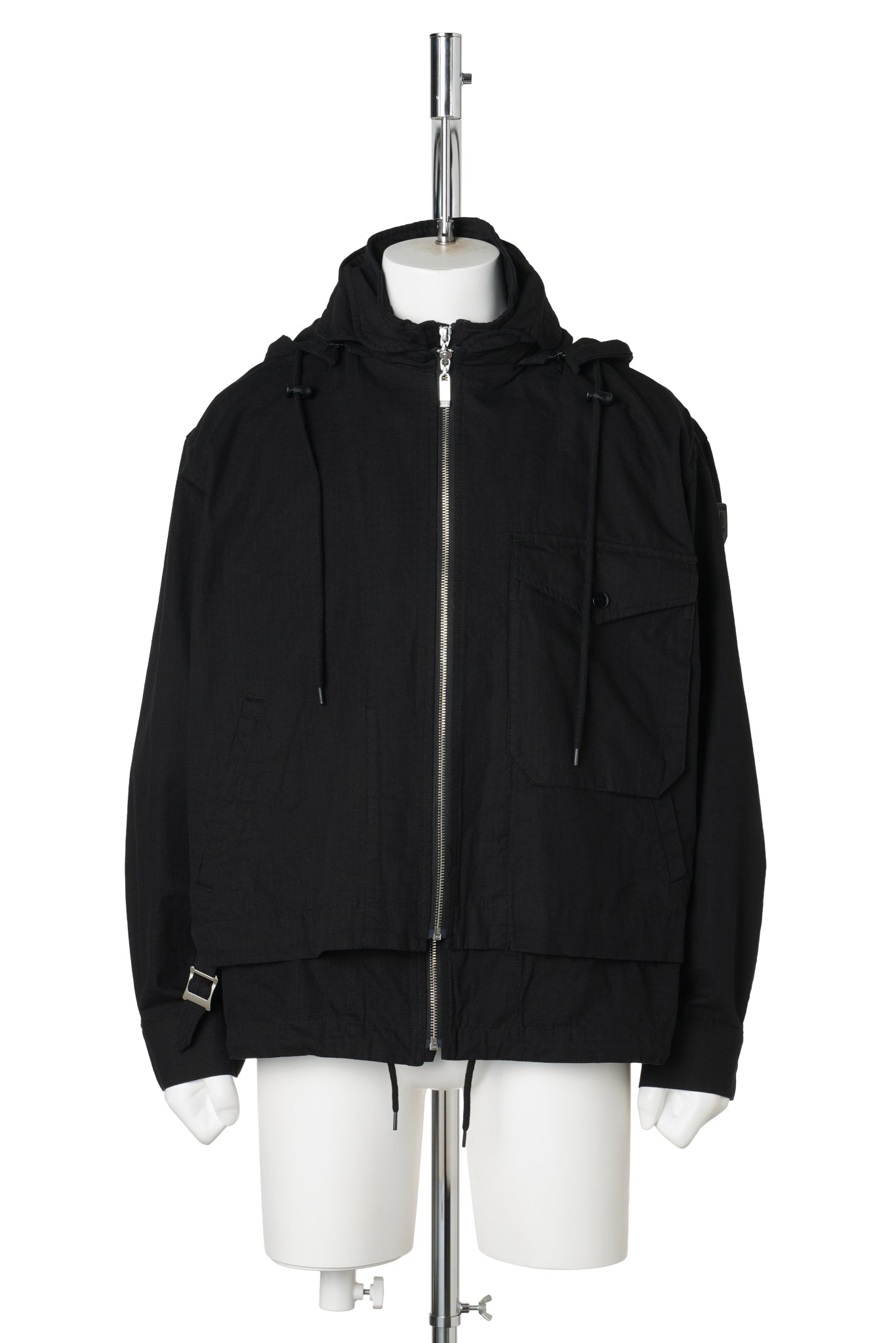 VISOR DOUBLE ZIP JACKET / BLACK