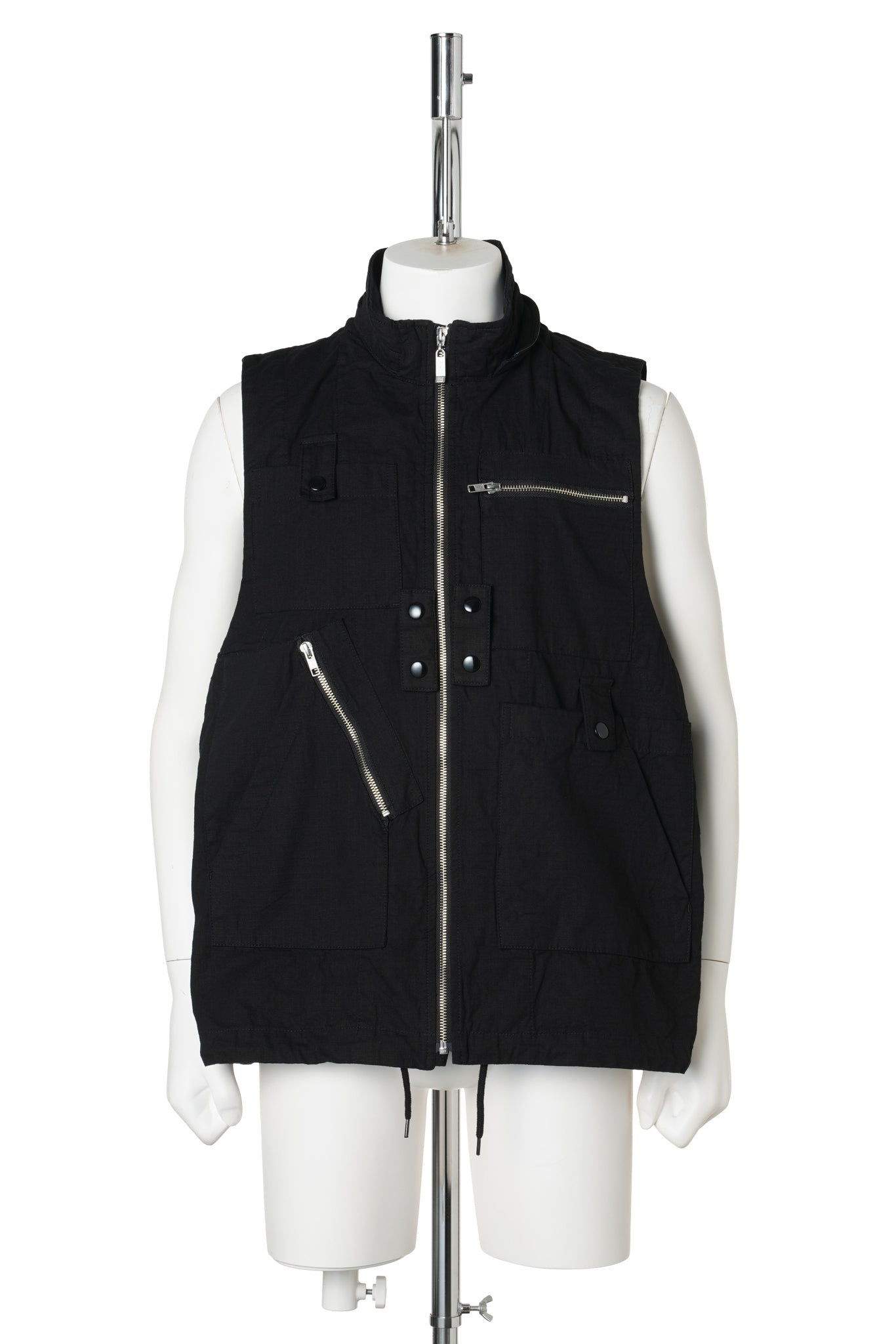 VISOR DOUBLE ZIP JACKET / BLACK