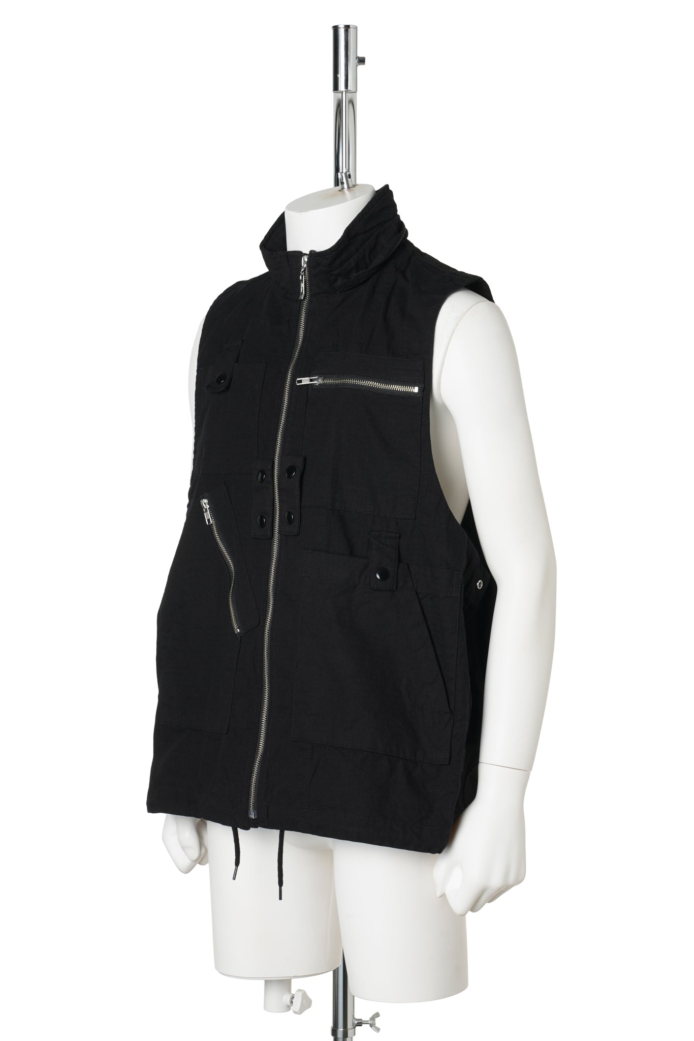 VISOR DOUBLE ZIP JACKET / BLACK