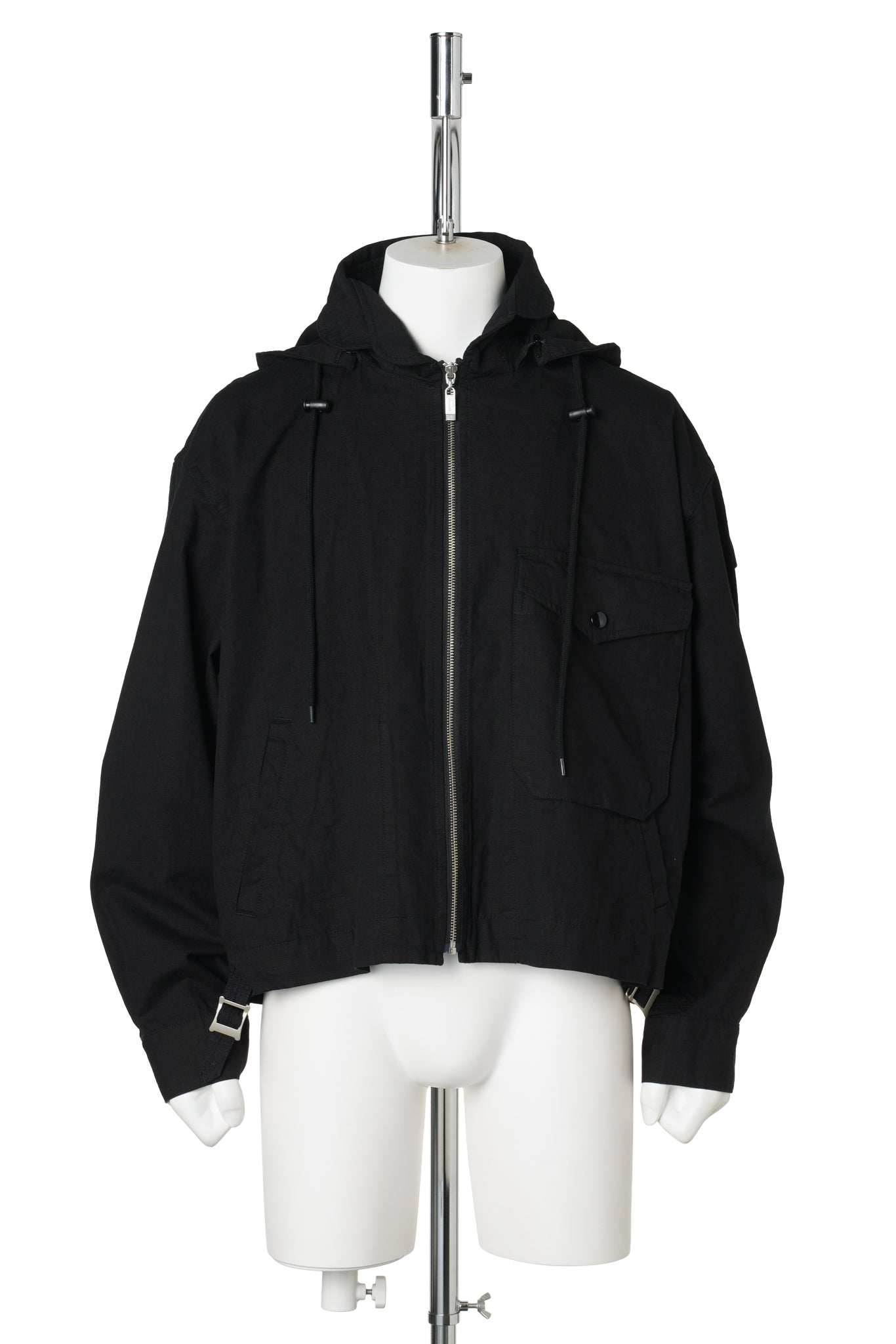 VISOR DOUBLE ZIP JACKET / BLACK